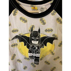 Lego Batman Men’s Sz L Graphic Tee with Graphic All Over Print‎